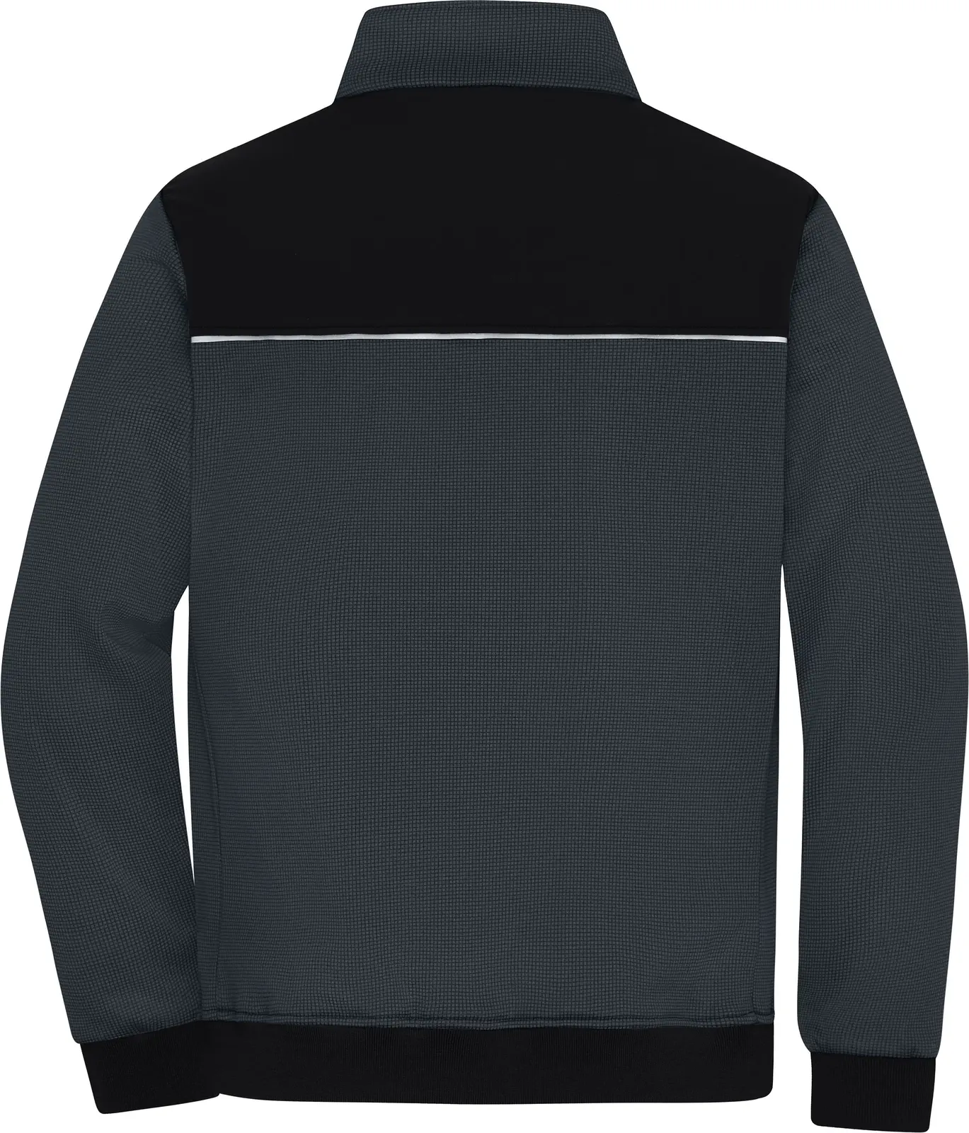 jn1868-hybrid-workwear-jacket-carbon-black-back-5 James & Nicholson Hybrid Workwear Jacket