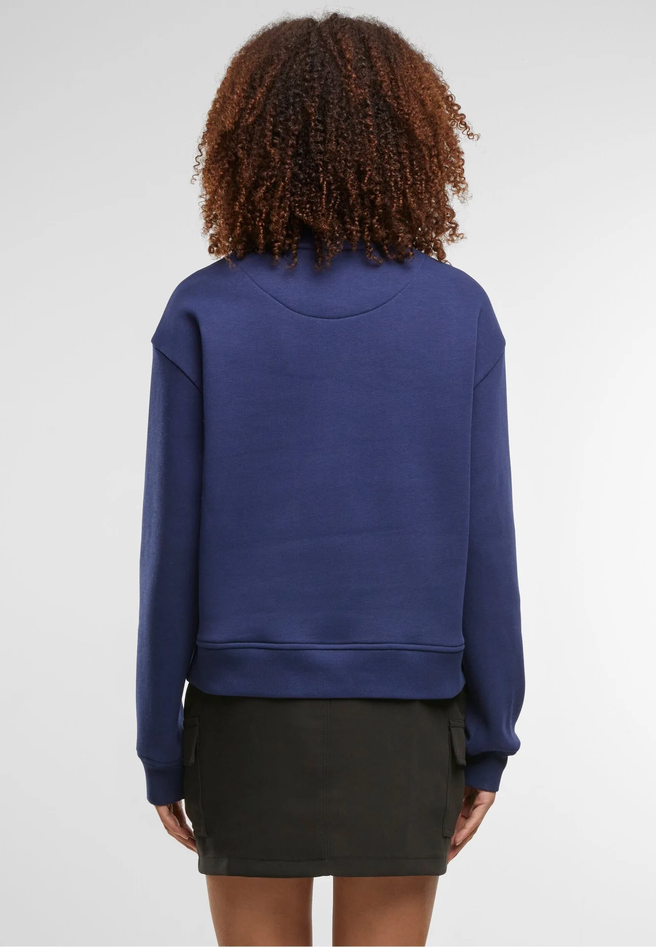 Build Your Brand Ladies Oversized Crewneck Sweatshirt