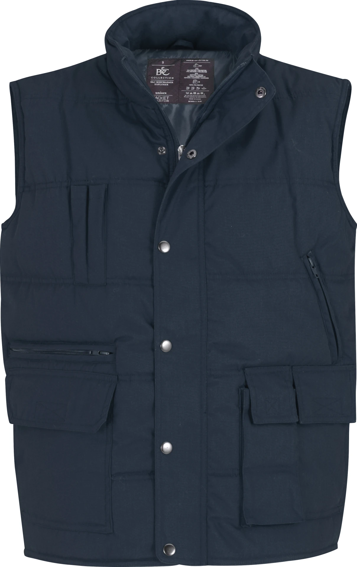 BC-JU880-BodywarmerExplorer-navy-3 B&C Bodywarmer Explorer
