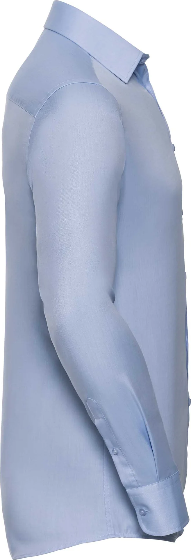 russell-r962m-mens-ls-herringbone-shirt-lightblue-side-4 Russell Men's Long Sleeve Herringbone Shirt