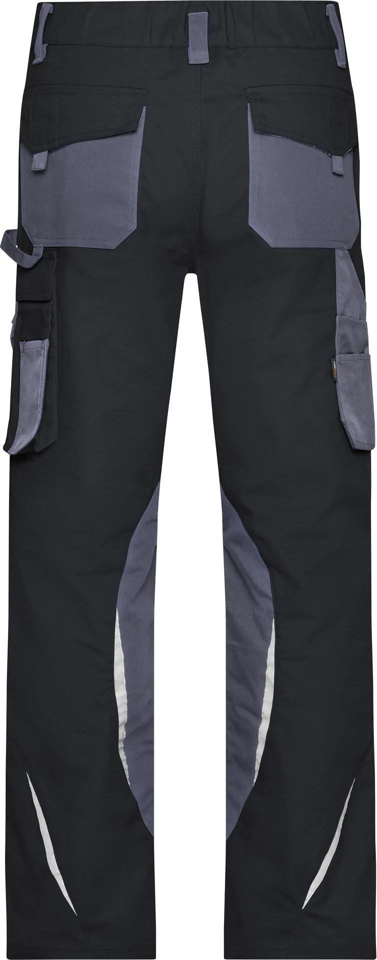 jn832-workwear-pants-black-carbon-back-5 James & Nicholson Workwear Arbeitshose Strong