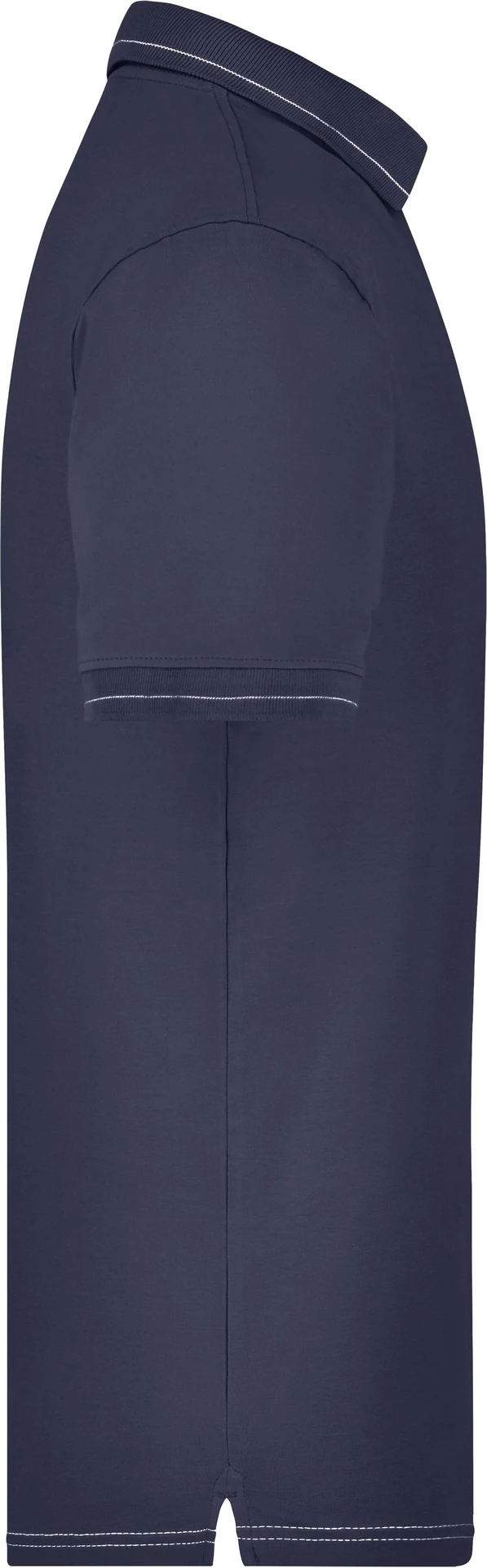 jn569-mens-elastic-poloshirt-navy-white-right-6 James & Nicholson Men´s Elastic Polo