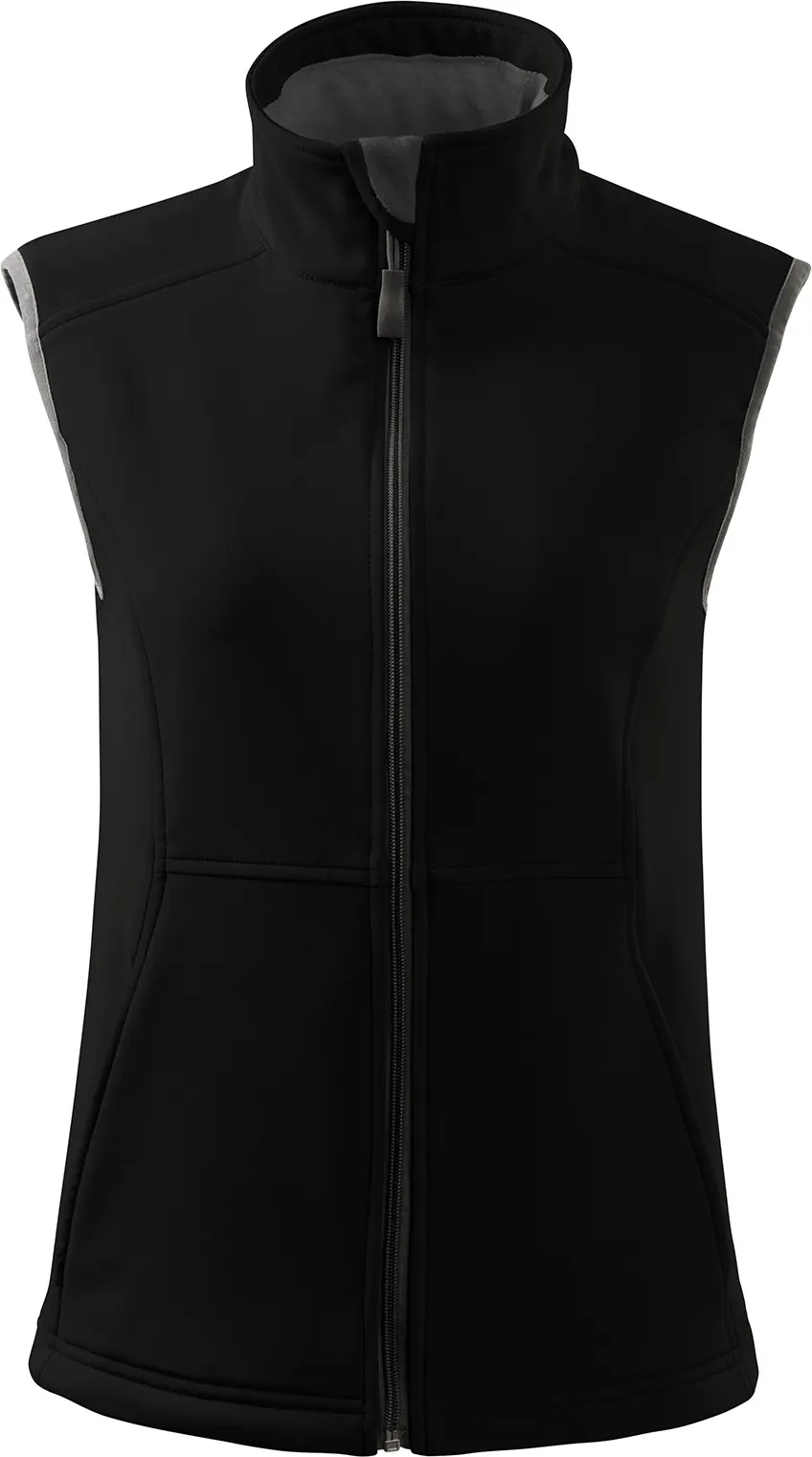 malfini-516-vision-softshellweste-damen-schwarz-front-2 MALFINI Softshellweste Damen Vision 516