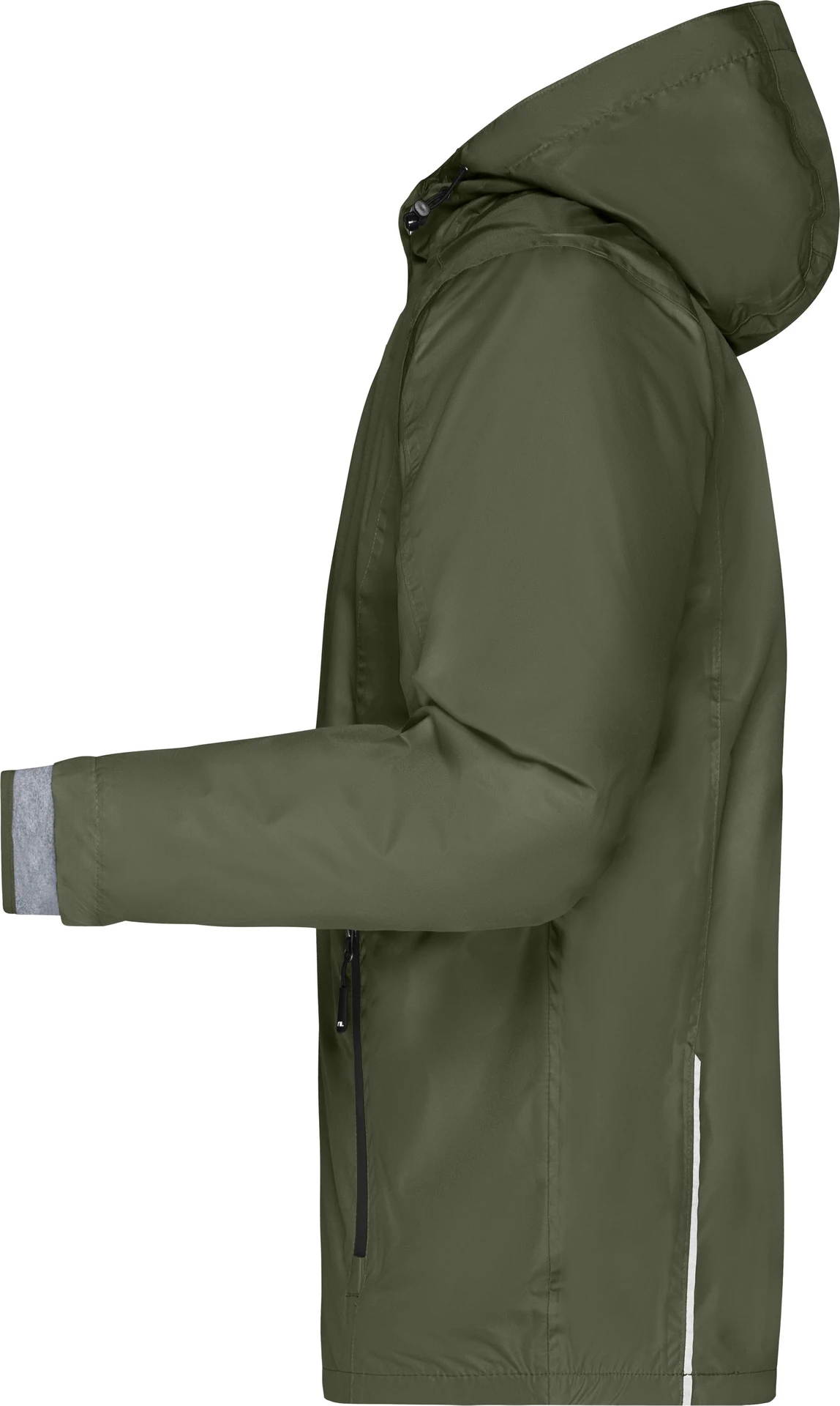 jn1154-mens-3-in-1-jacket-olive-black-left-4 James & Nicholson Men's 3-in-1-Jacket
