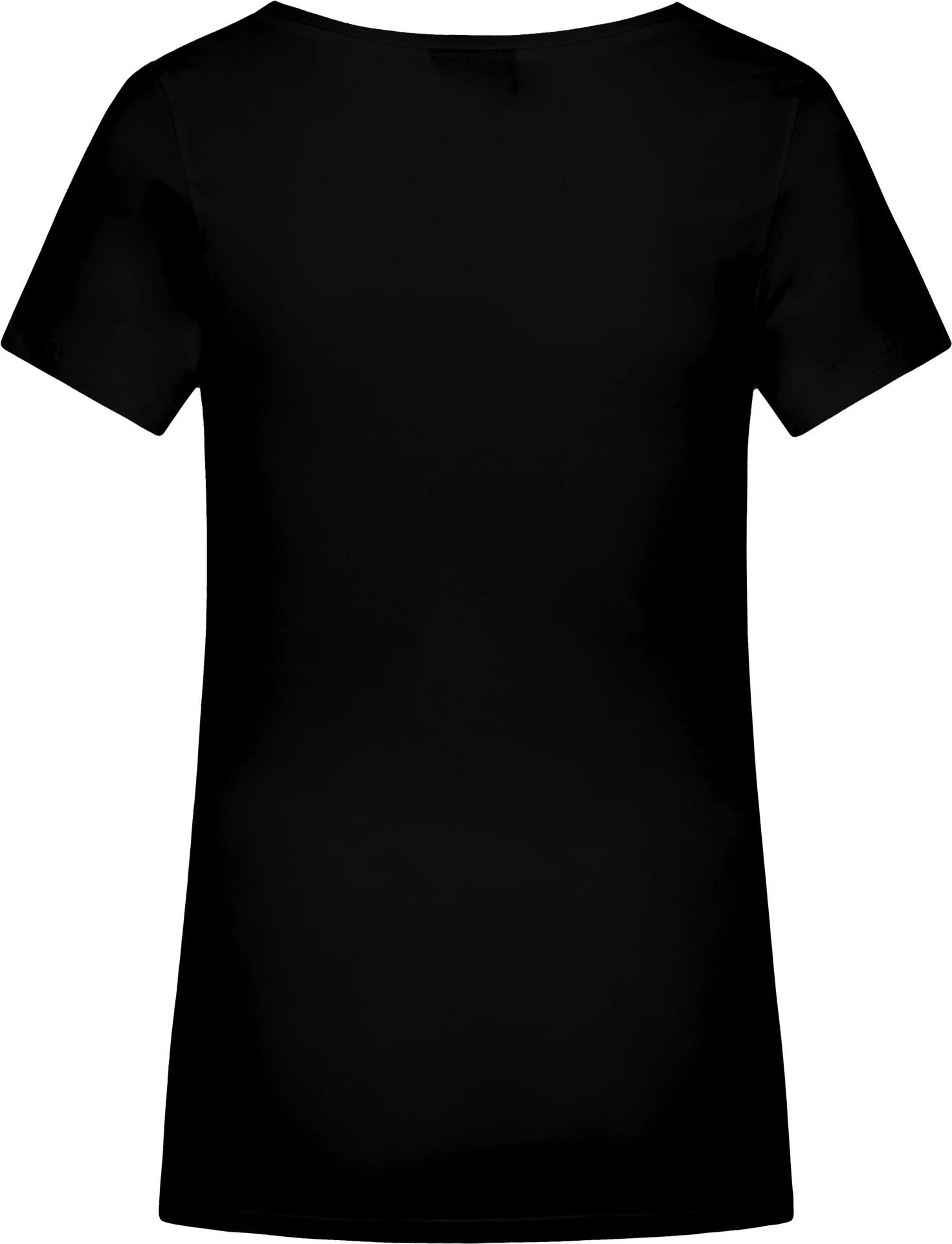 promodoro-3087-womens-slim-fit-v-neck-t-shirt-long-black-back-6 Promodoro Women's Slim Fit V-Neck-T Long