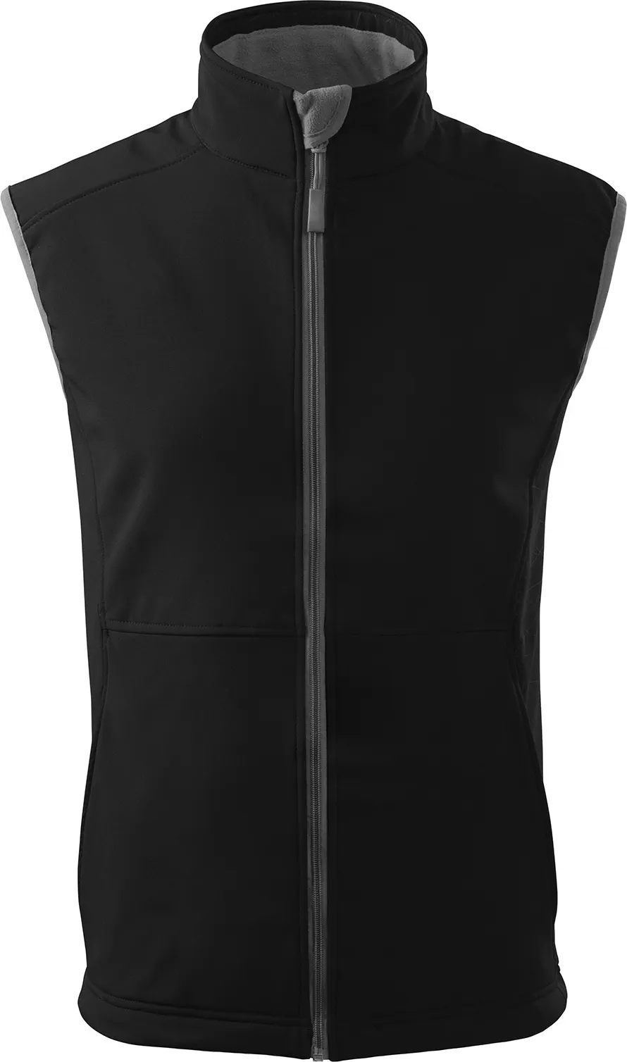 malfini-517-vision-softshellweste-herren-schwarz-front-2 MALFINI Softshellweste Vision 517
