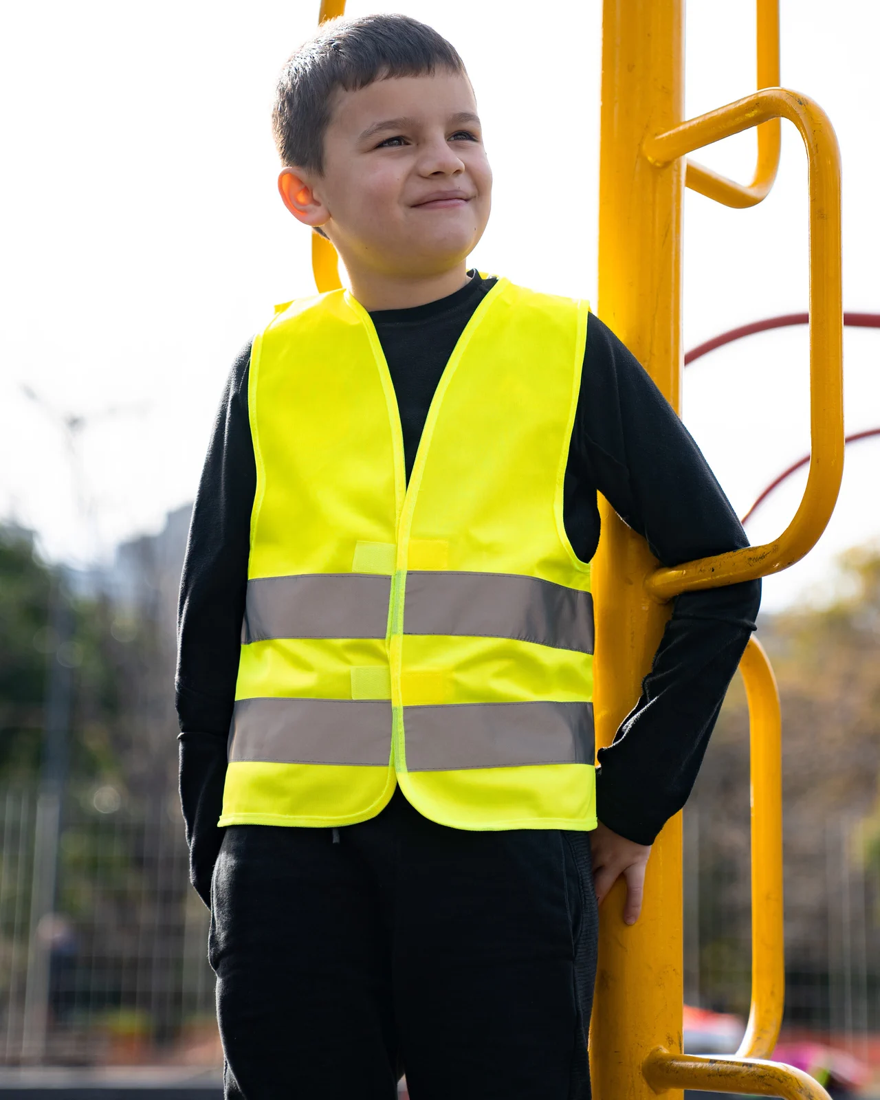 korntex-kw-kids-hi-vis-safety-vest-aarhus-signalyellow-model-1 Korntex Kids´ Hi-Vis Safety Vest Aarhus