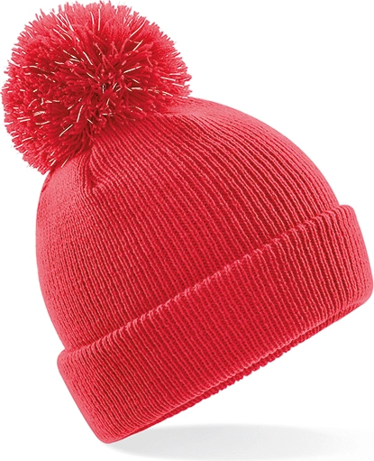 Beechfield Junior Reflective Bobble Beanie