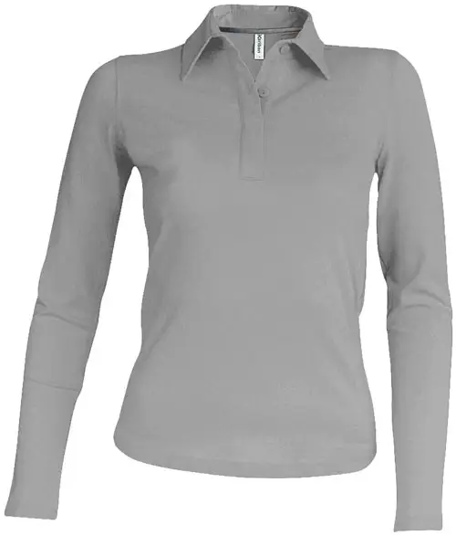 Kariban Damen Piqué Polo langarm