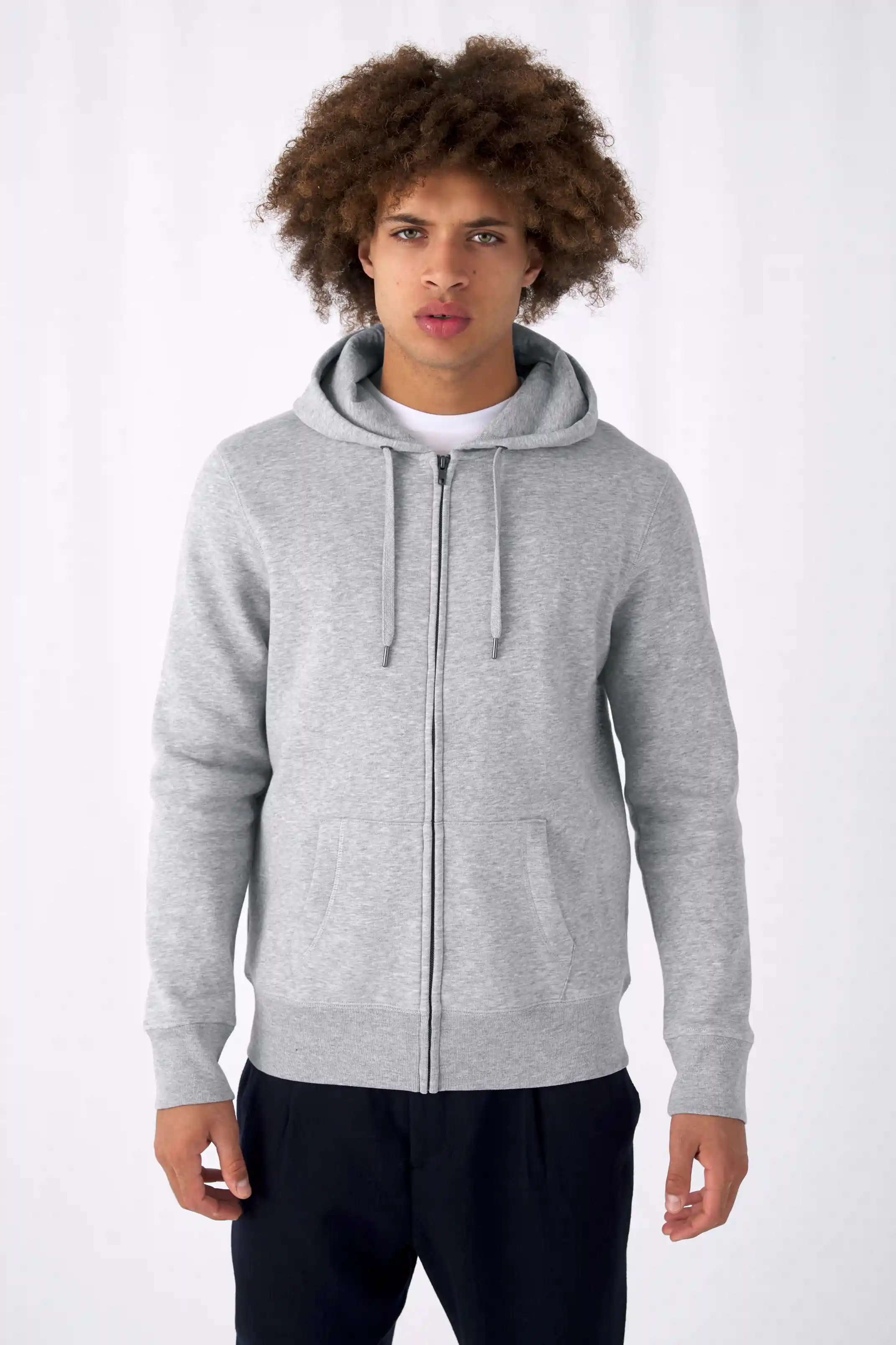 B&C King Zipped Hood Jacket