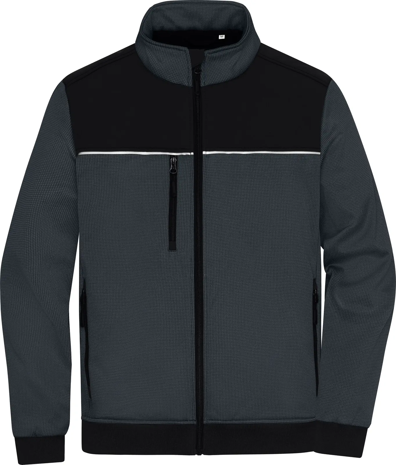 jn1868-hybrid-workwear-jacket-carbon-black-front-3 James & Nicholson Hybrid Workwear Jacket