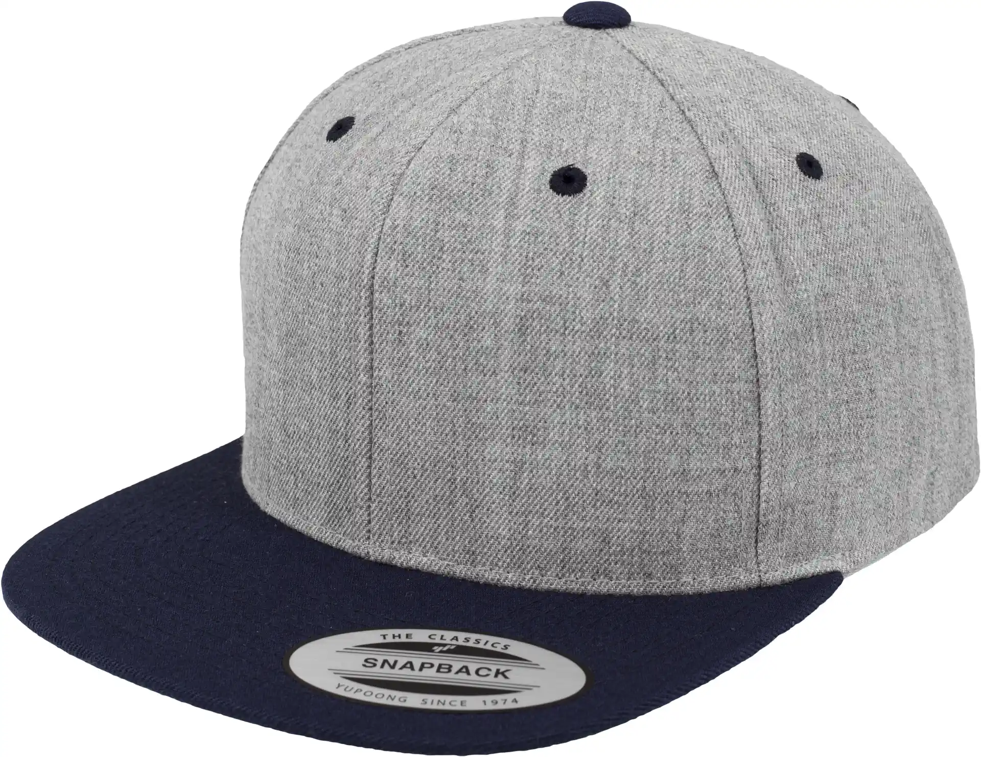 heather grey/navy