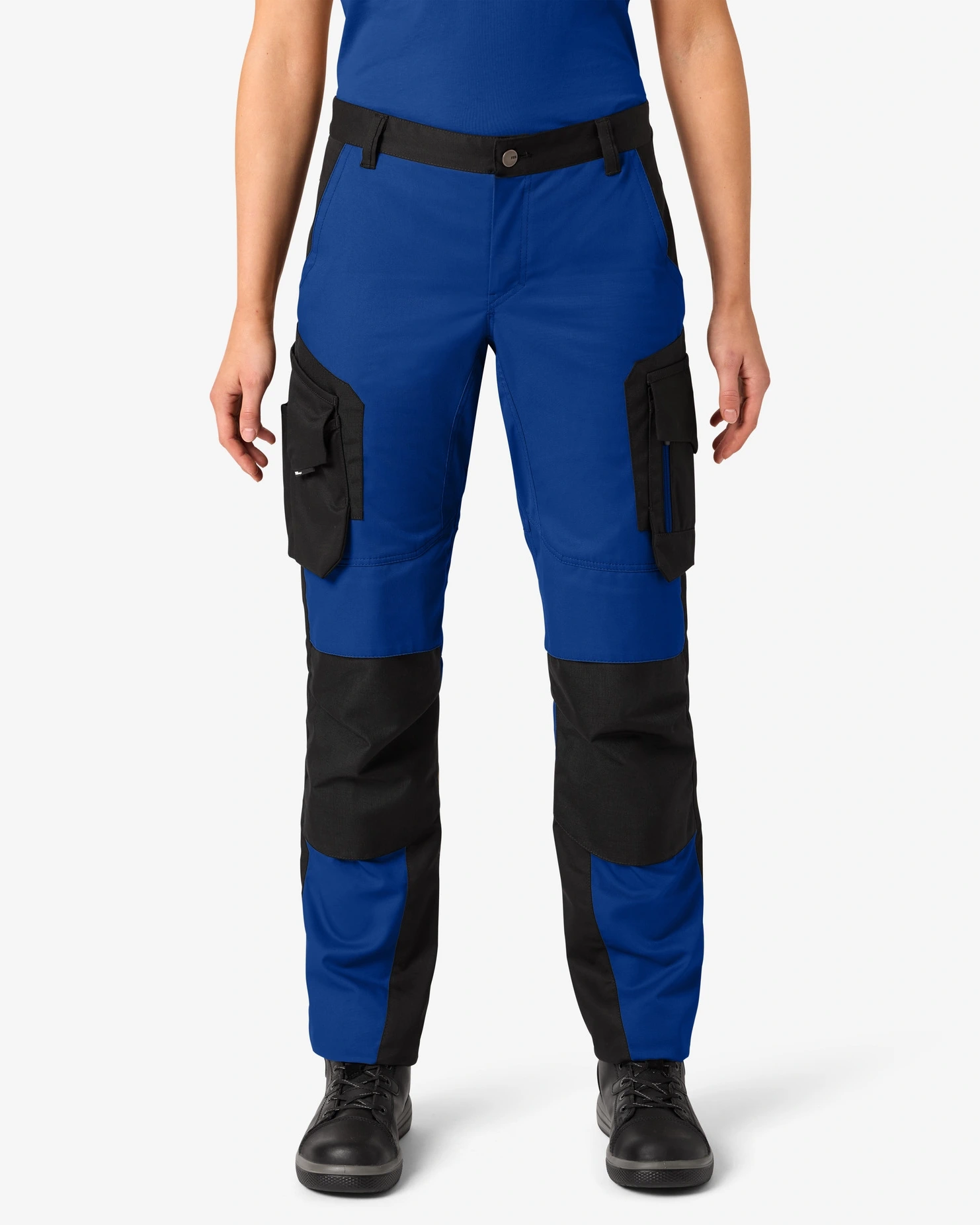 FHB-125610-annette-arbeitshose-damen-royalblau-schwarz-model-0 FHB Arbeitshose Damen ANNETTE