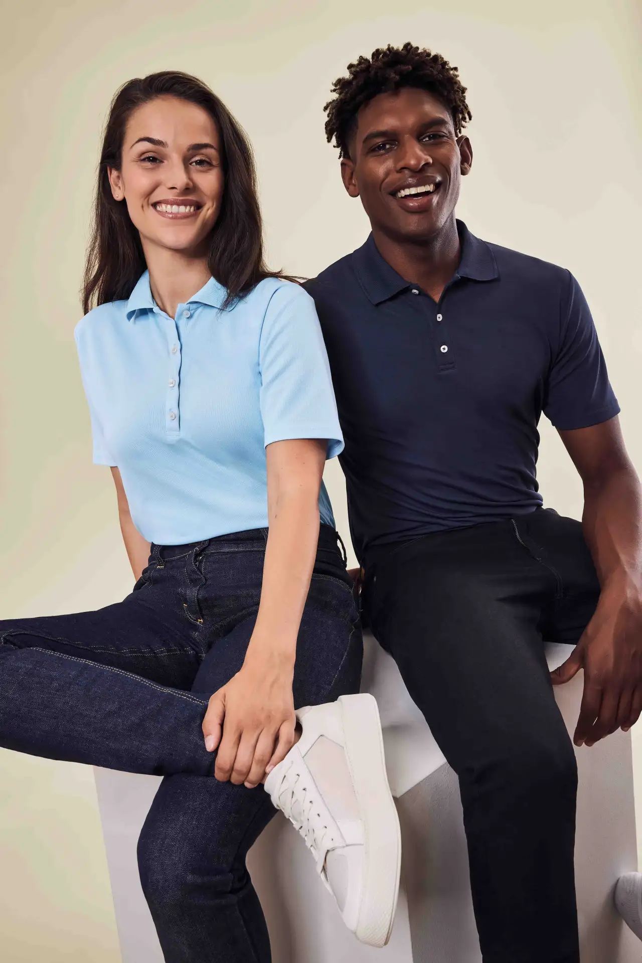 greiff-35000-damen-poloshirt_2145_hellblau-model-4 GREIFF Damen Poloshirt mit TENCEL™ Lyocellfasern