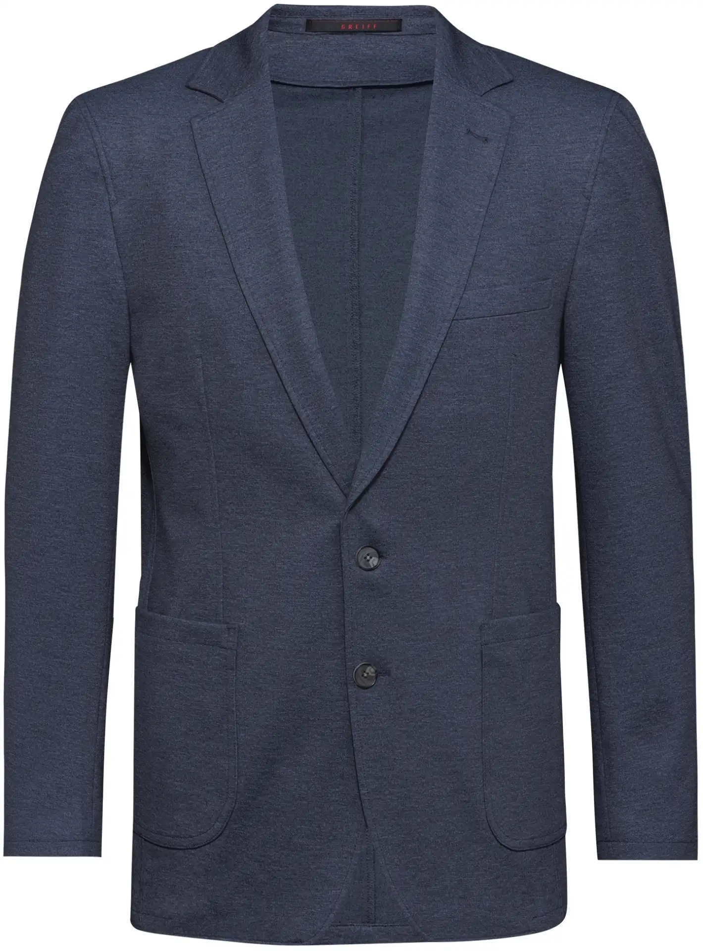greiff-1139-herren-jerseysakko-rf_2125_blau-meliert-front-2 GREIFF Herren Jerseysakko CASUAL Regular Fit