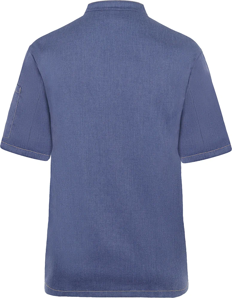 KARLOWSKY Kurzarm Kochjacke Jeans-Style