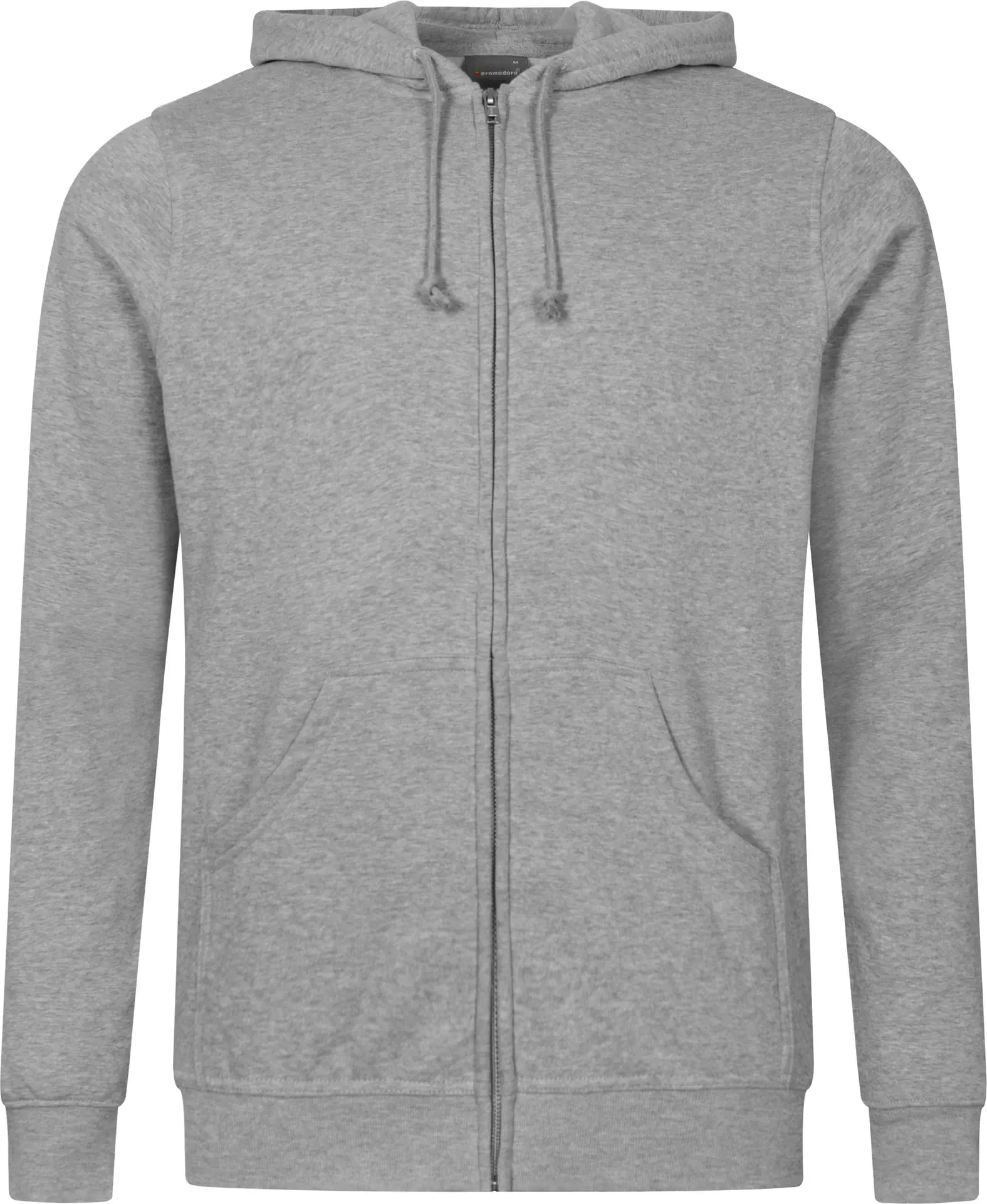 promodoro-5182-mens-hoody-jacket-sportsgrey-front-3 Promodoro Men's Hoody Jacket 80/20