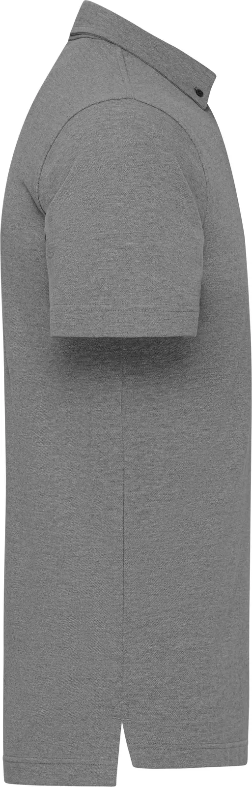 jn964-mens-plain-poloshirt-lightmelange-black-right-6 James & Nicholson Men`s Plain Polo