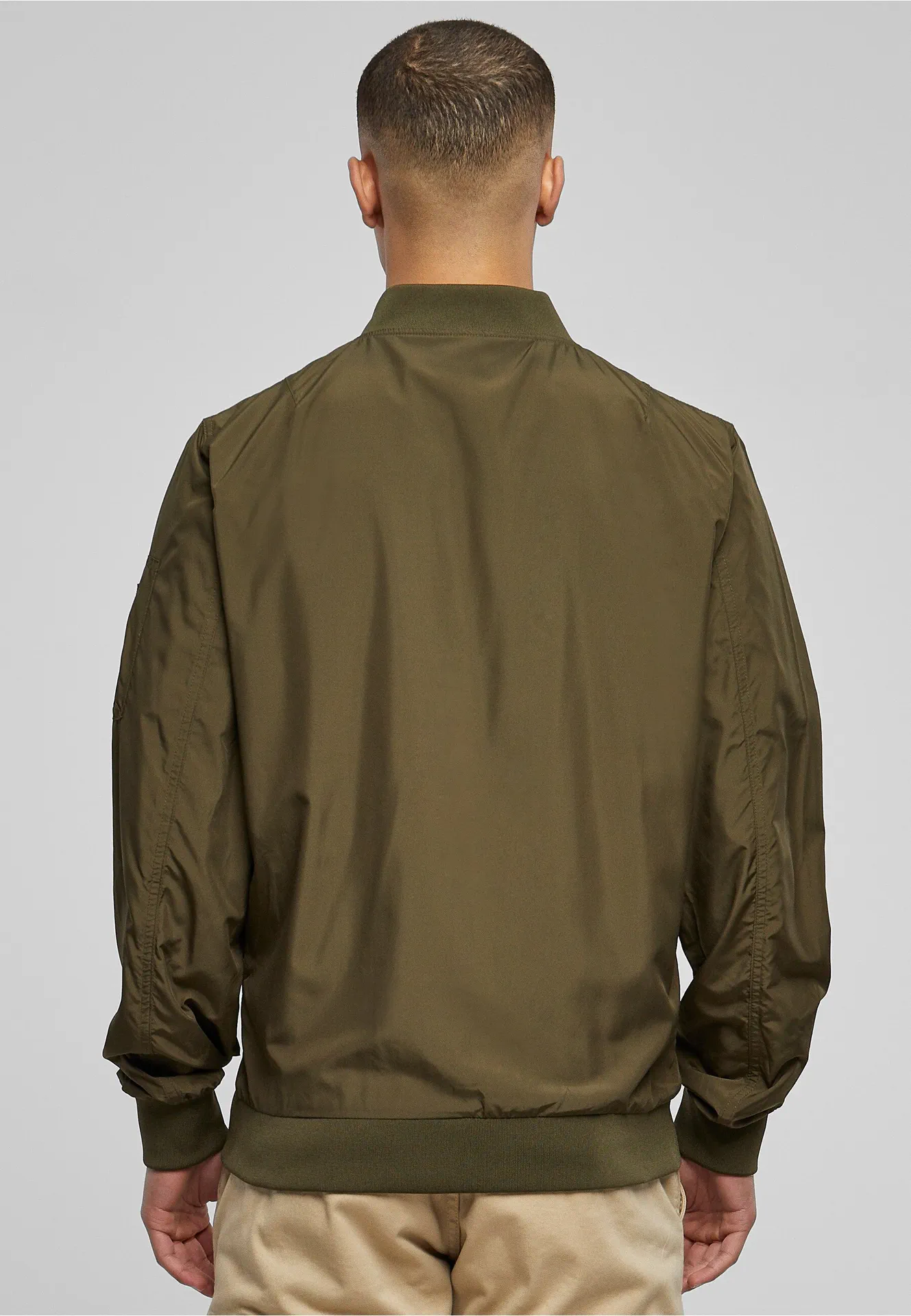 Build Your Brand Nylon Bomber Jacket