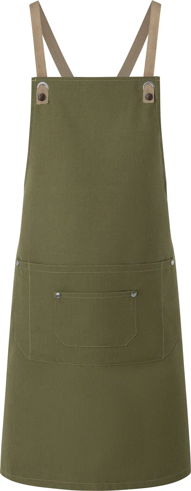 karlowsky-ls39-latzschuerze-urban-nature-mit-kreuzbaendern-und-grosser-tasche-mossgreen-front-3 KARLOWSKY Latzschürze Urban-Look mit Kreuzbändern und großer Tasche