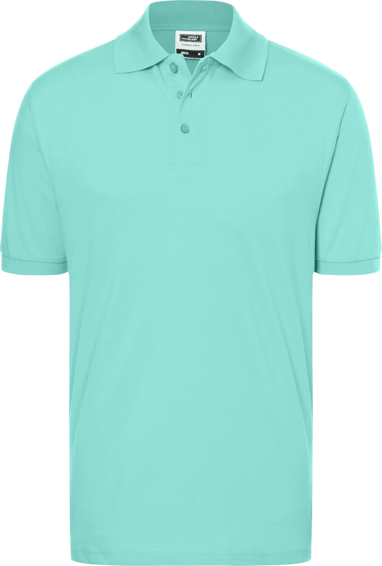 jn070-classic-poloshirt-mint-front-3 James & Nicholson Classic Polo
