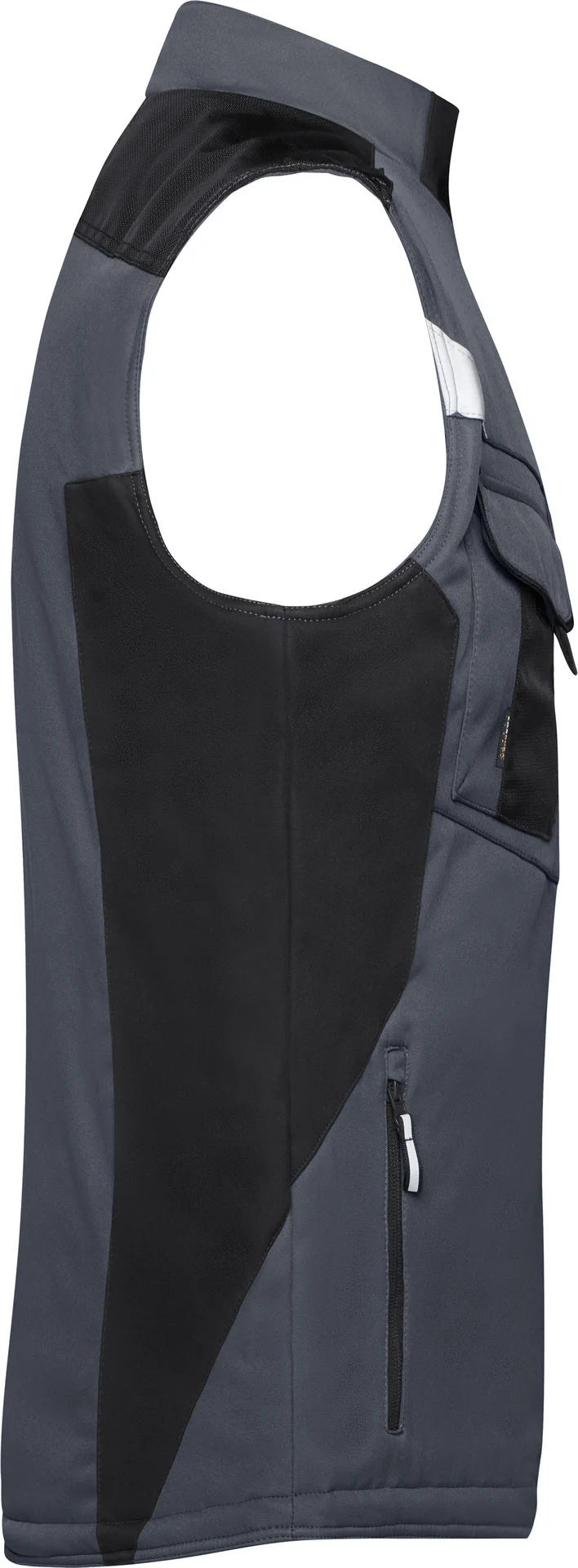 jn825-craftsmen-softshell-vest-carbon-black-right-6 James & Nicholson Craftsmen Softshell Vest -Strong-