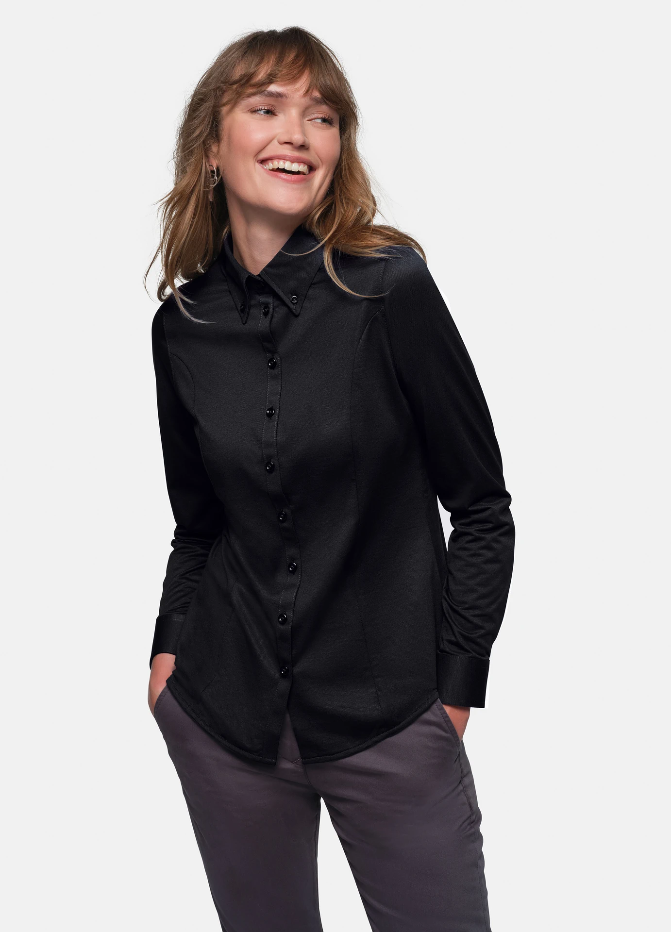 HAKRO Bluse 1/1 Arm 129 Natural Stretch