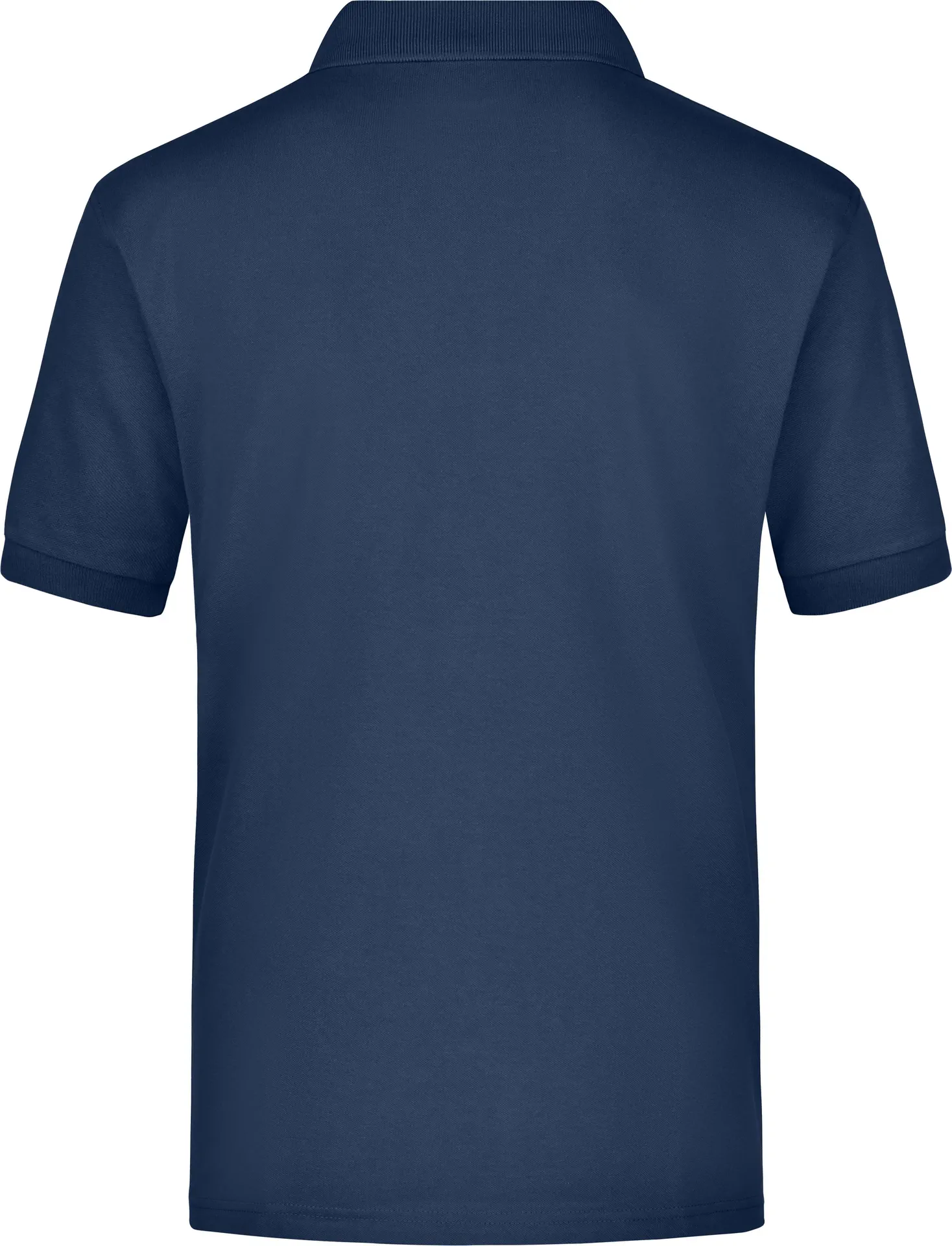 jn026-poloshirt-pique-pocket-navy-back-5 James & Nicholson Polo Piqué Pocket