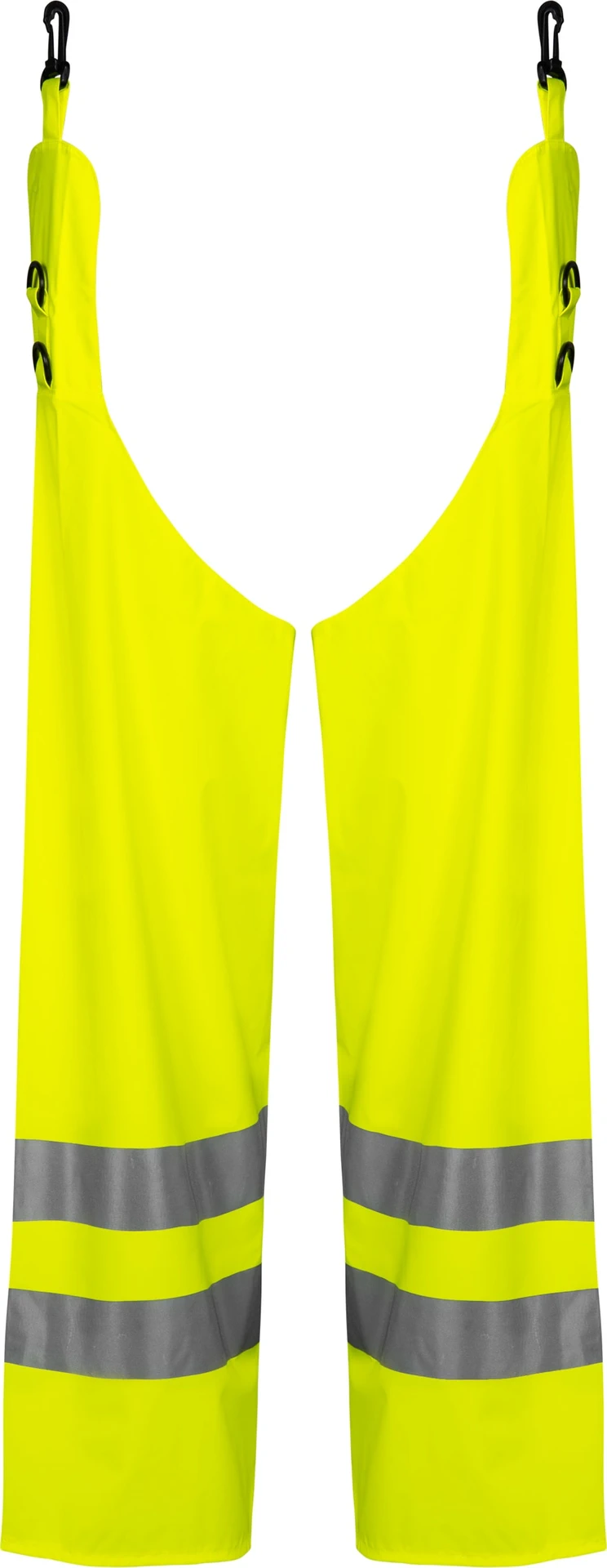 lyngsoe-lr8012-hi-vis-leggings-leuchtgelb-front-1 Lyngsøe LR8012 Hi-Vis Leggings mit Haken und Schnalle
