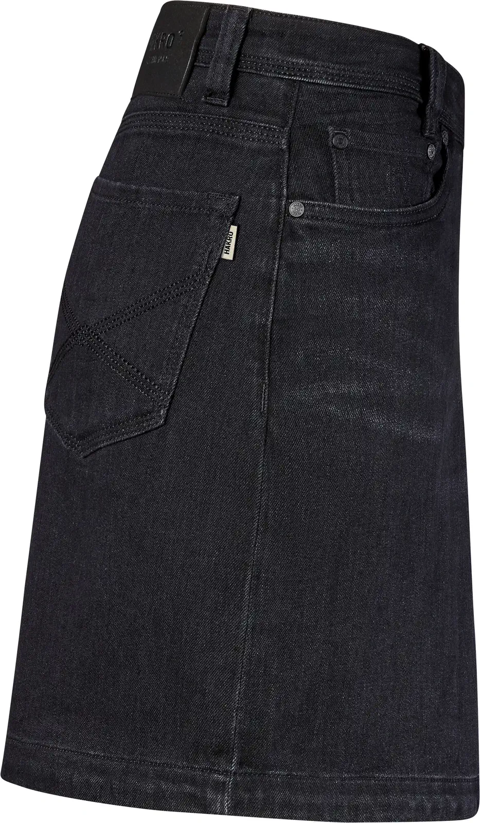 hakro-732-damen-5-pocket-jeansskort-x-stretch-eco-schwarz-4 HAKRO Damen 5-Pocket-Jeansskort X-Stretch 732 ECO