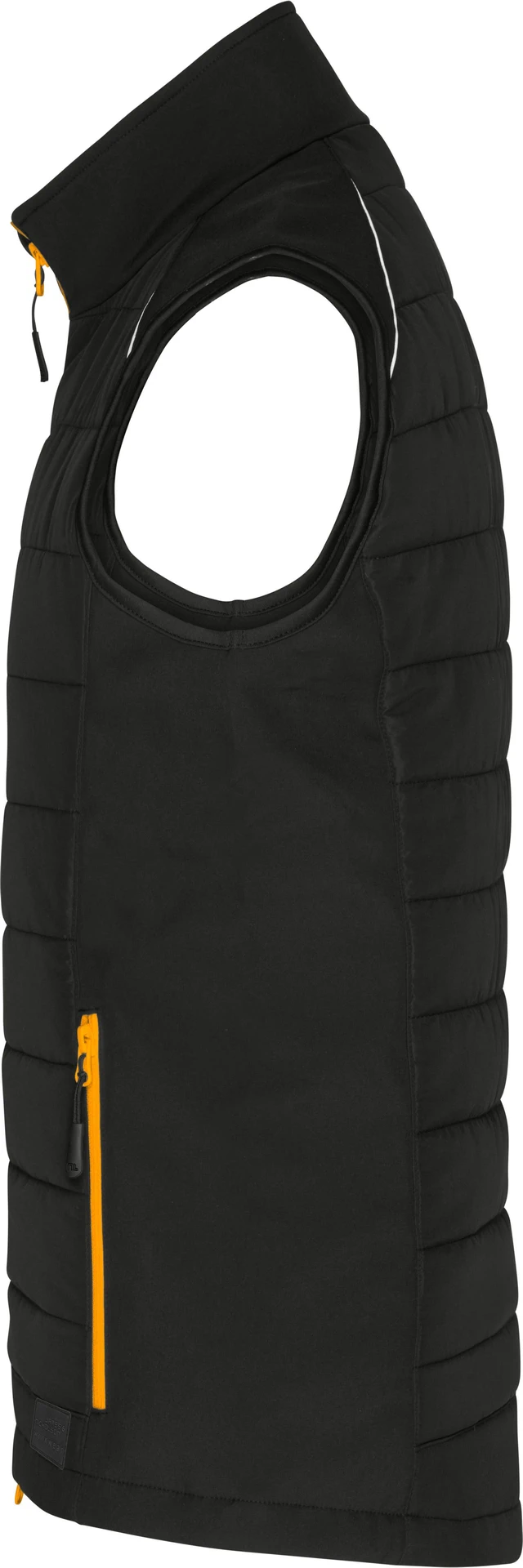 jn1822-mens-hybrid-vest-black-neonorange-left-4 James & Nicholson Men's Hybrid Vest 1822