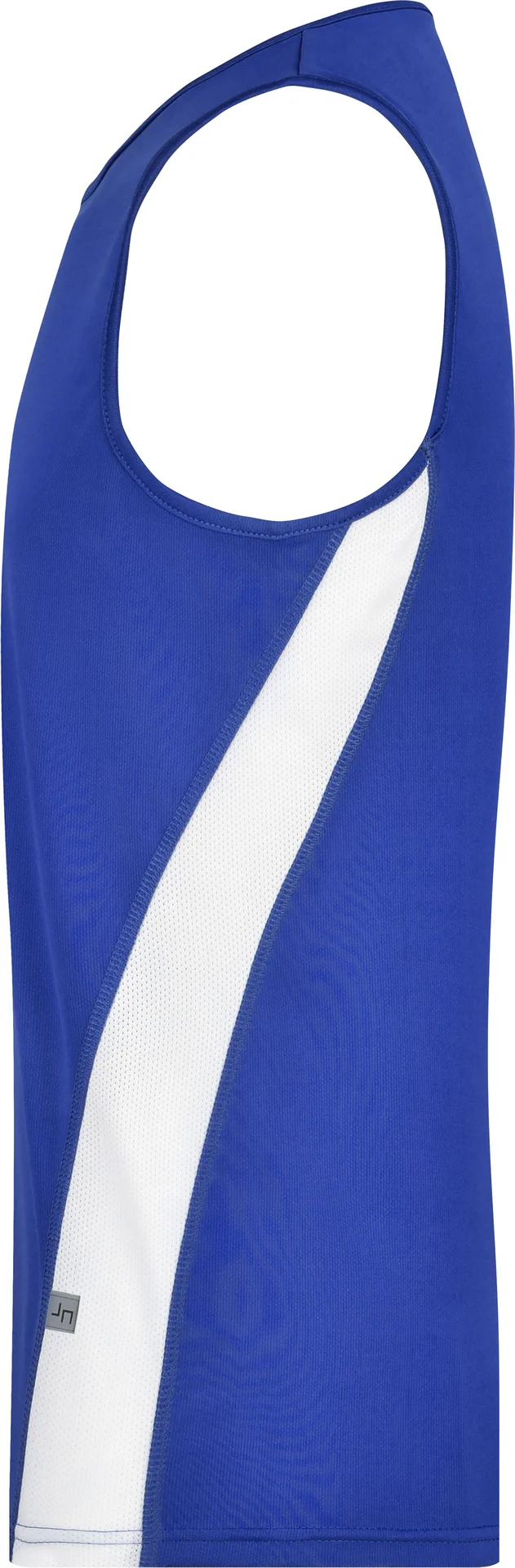 jn305-mens-running-tank-royal-white-left-4 James & Nicholson Men´s Running Tank