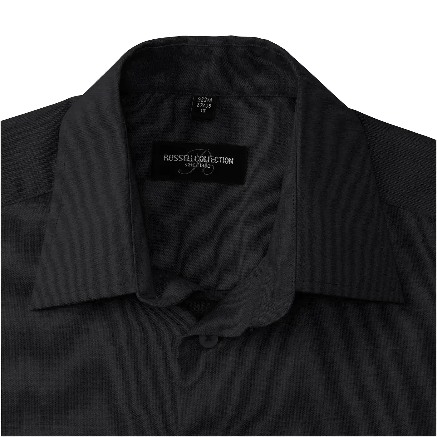 russell-r922m-mens-ls-easy-care-tailored-oxford-shirt-black-detail-6 Russell Men's Long Sleeve Easy Care Tailored Oxford Shirt