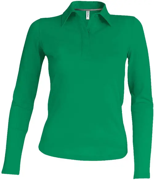 Kariban Damen Piqué Polo langarm