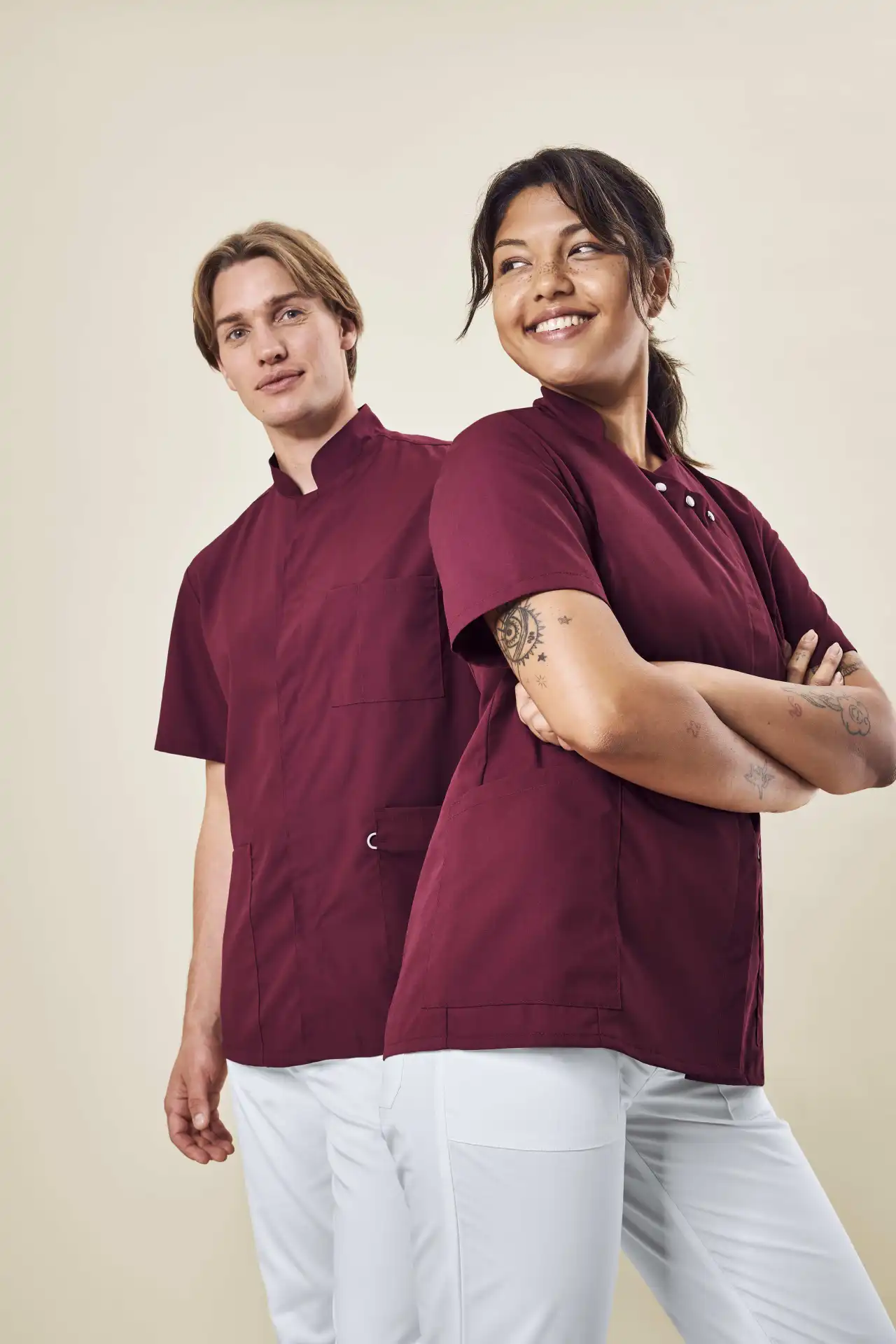 GREIFF Unisex Kasack mit Stehkragen