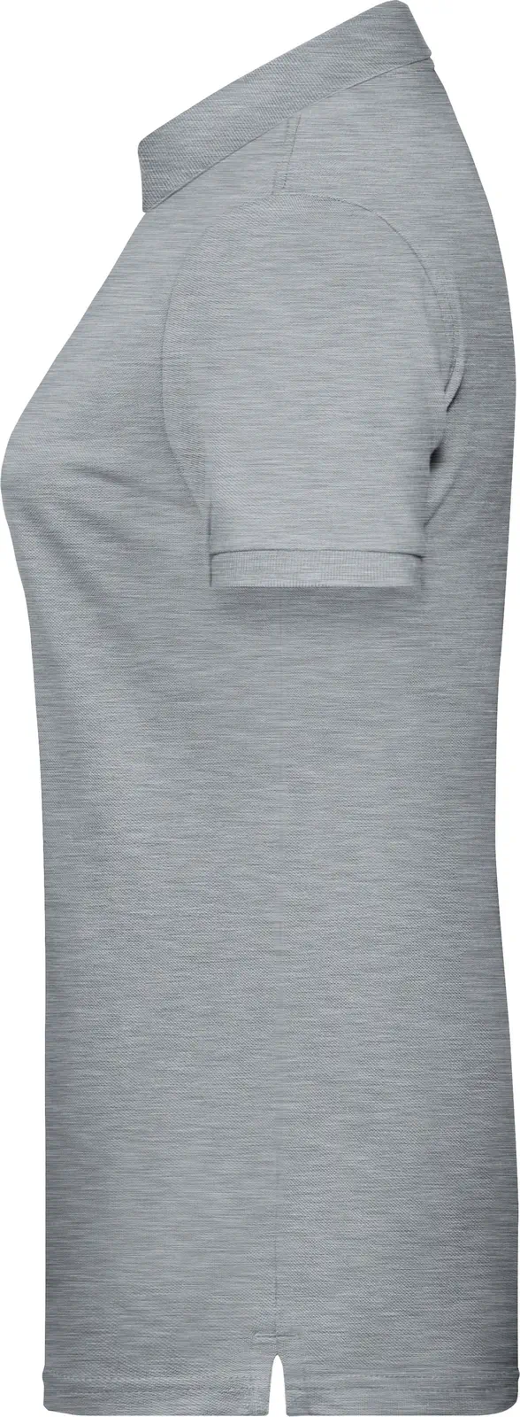JN8009-ladies-basic-poloshirt-greyheather-left-4 James & Nicholson Ladies Basic Polo