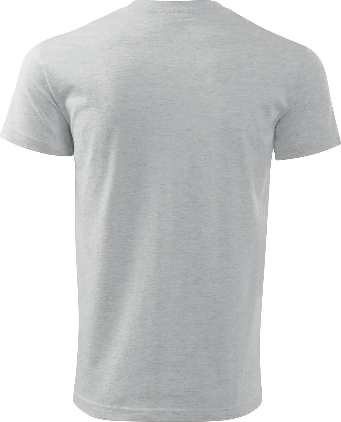 malfini-129-basic-t-shirt-herren-hellgrau-meliert-back-5 MALFINI T-Shirt Basic 129