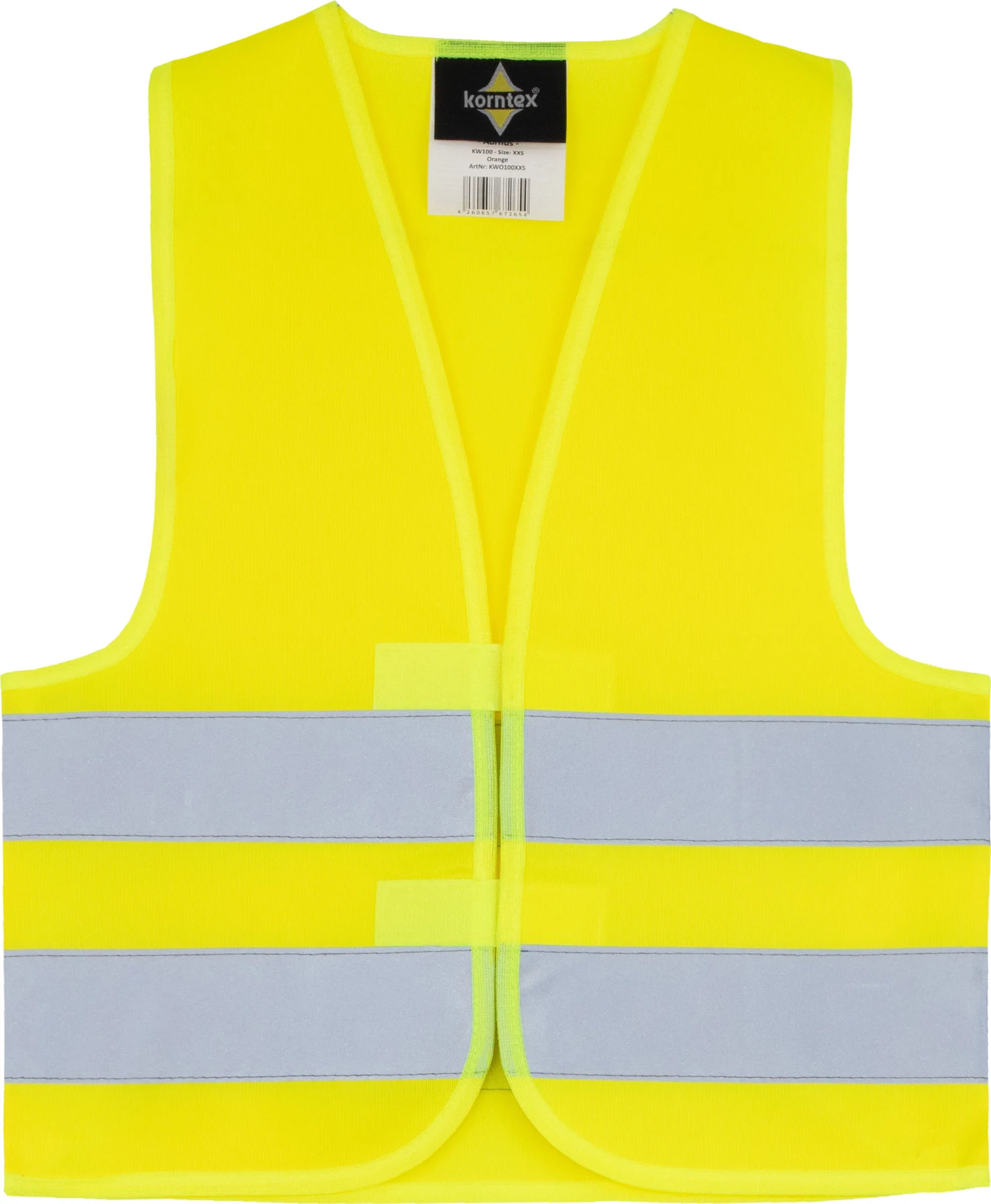 korntex-kw-kids-hi-vis-safety-vest-aarhus-signalyellow-front-3 Korntex Kids´ Hi-Vis Safety Vest Aarhus