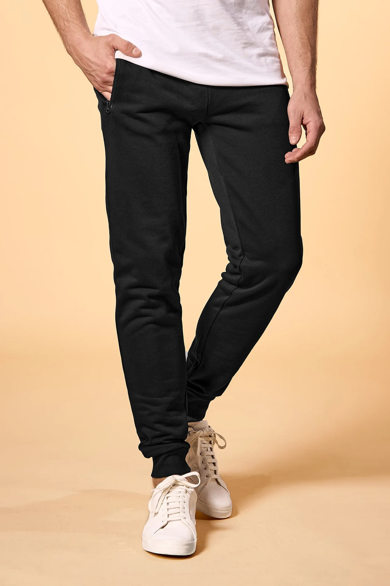 promodoro-1600-mens-pants-black-model-0 promodoro Men's Pants
