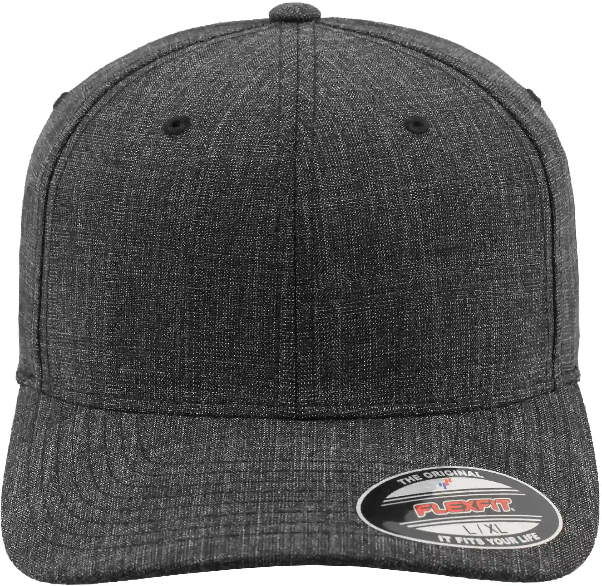 flexfit-6277fm-fine-melange-black-front-2 FLEXFIT Fine Melange Flexfit