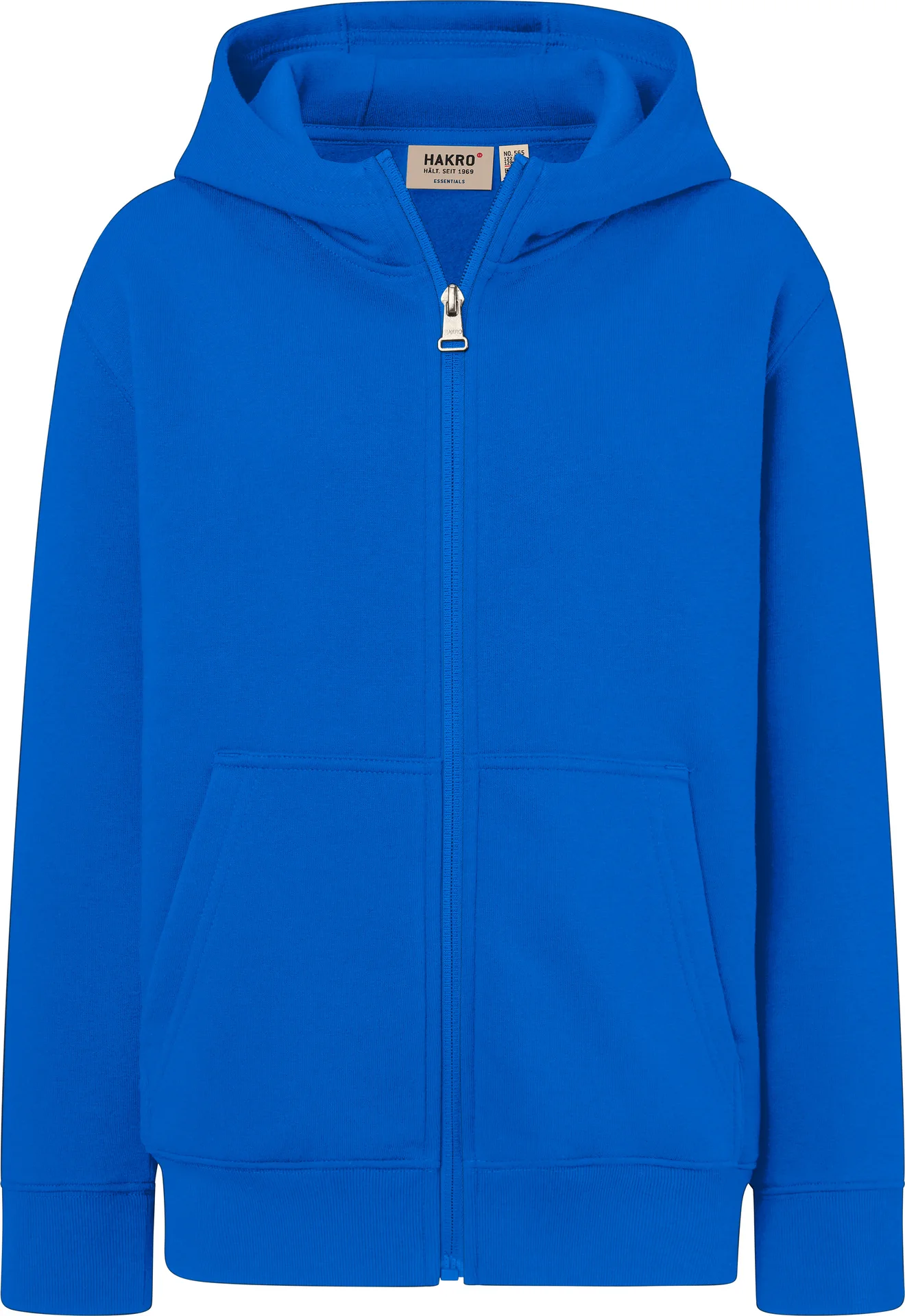 HAKRO Kinder Kapuzen-Sweatjacke 565 Bio-Baumwolle