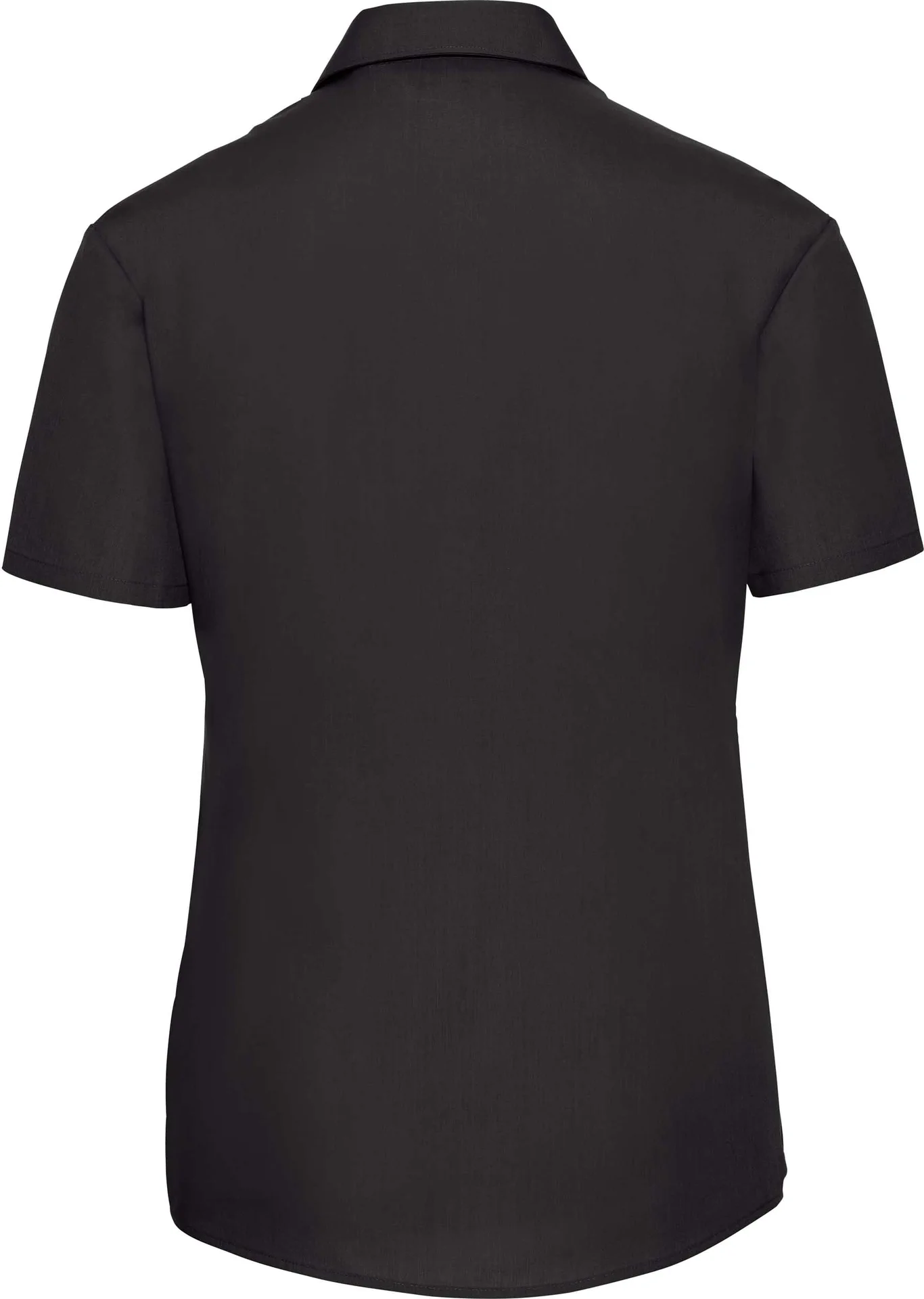russell-r935f-ladies-short-sleeve-poly-cotton-easy-care-poplin-shirt-black-back-5 Russell Ladies Short Sleeve Polycotton Easy Care Poplin Shirt