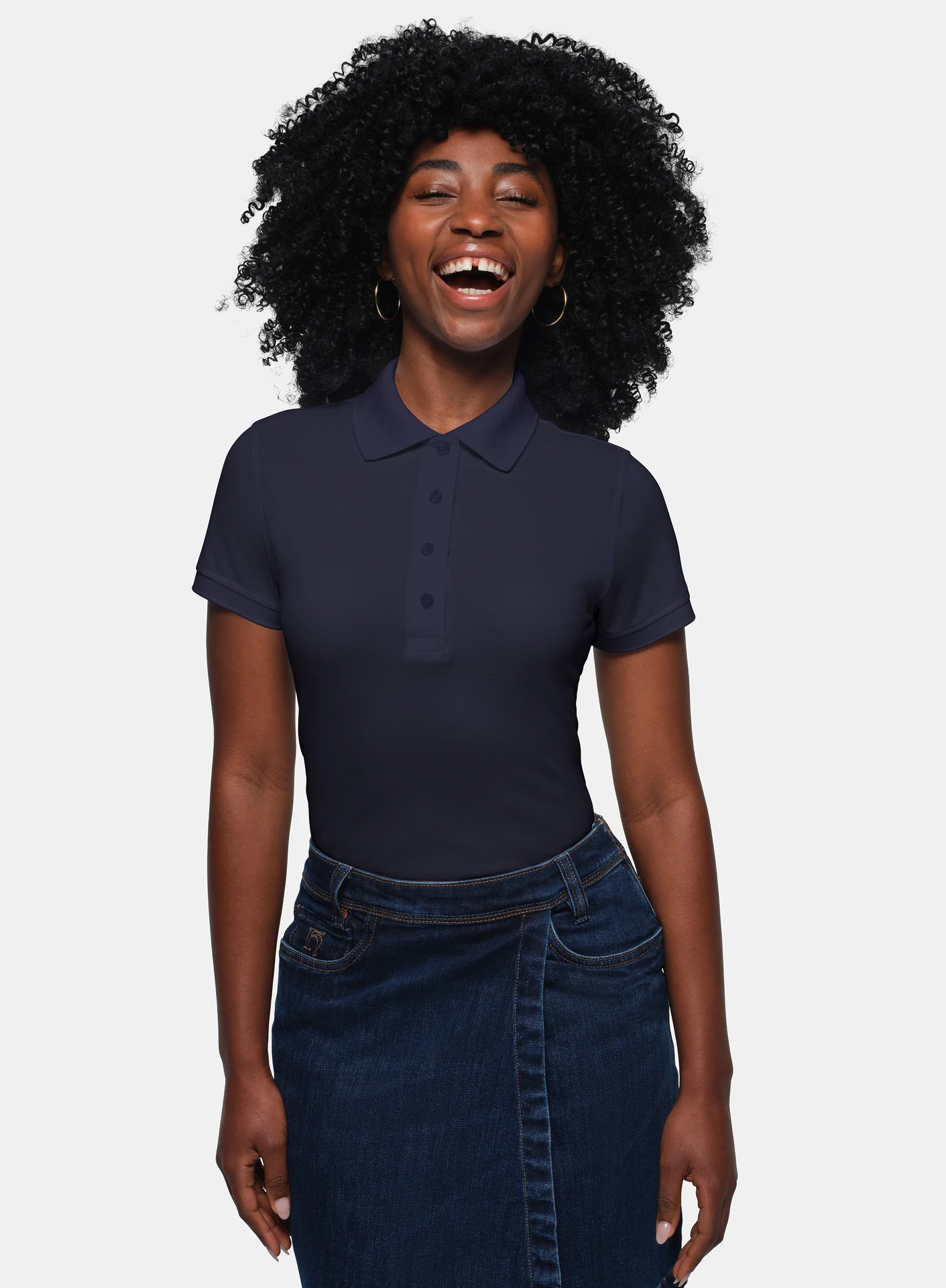 hakro-201-damen-poloshirt-pima-baumwolle-tinte-model-0 HAKRO Women-Premium-Poloshirt 201 Pima-Cotton