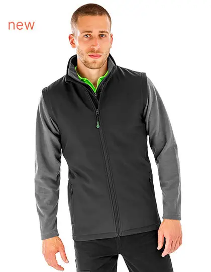 Result Mens Recycled 2-Layer Printable Softshell Bodywarmer