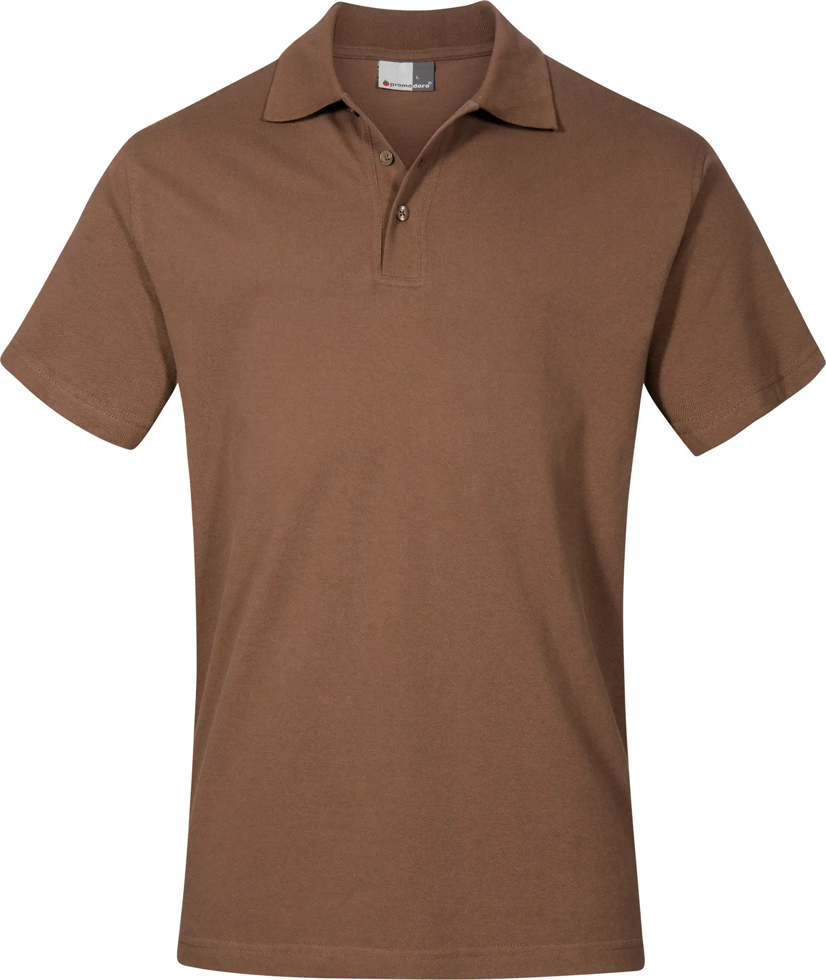 promodoro-4001-mens-superior-polo-brown-front-3 Promodoro Men's Superior Polo
