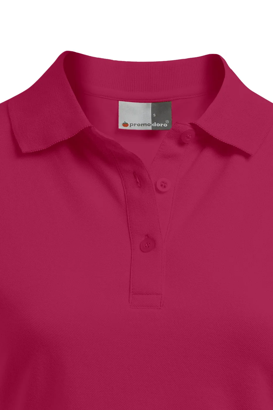 promodoro-4150-womens-polo-cherryberry-detail-7 Promodoro Women's Polo 92/8