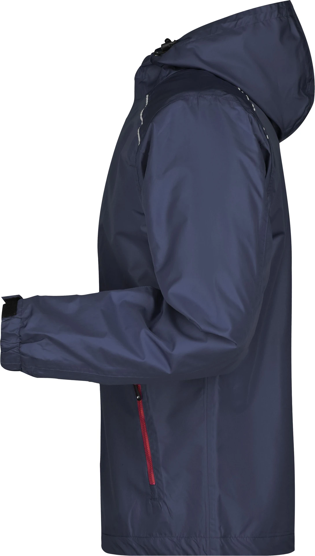 jn1118-mens-rain-jacket-navy-red-left-4 James & Nicholson Men's Rain Jacket