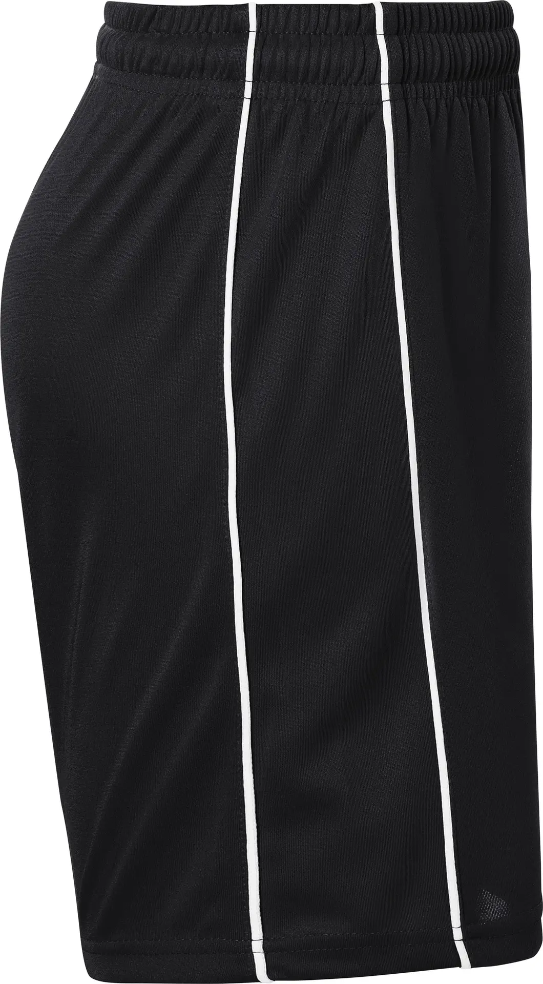 jn387k-basic-team-shorts-junior-black-white-right-6 James & Nicholson Kids Basic Team Shorts (387k)