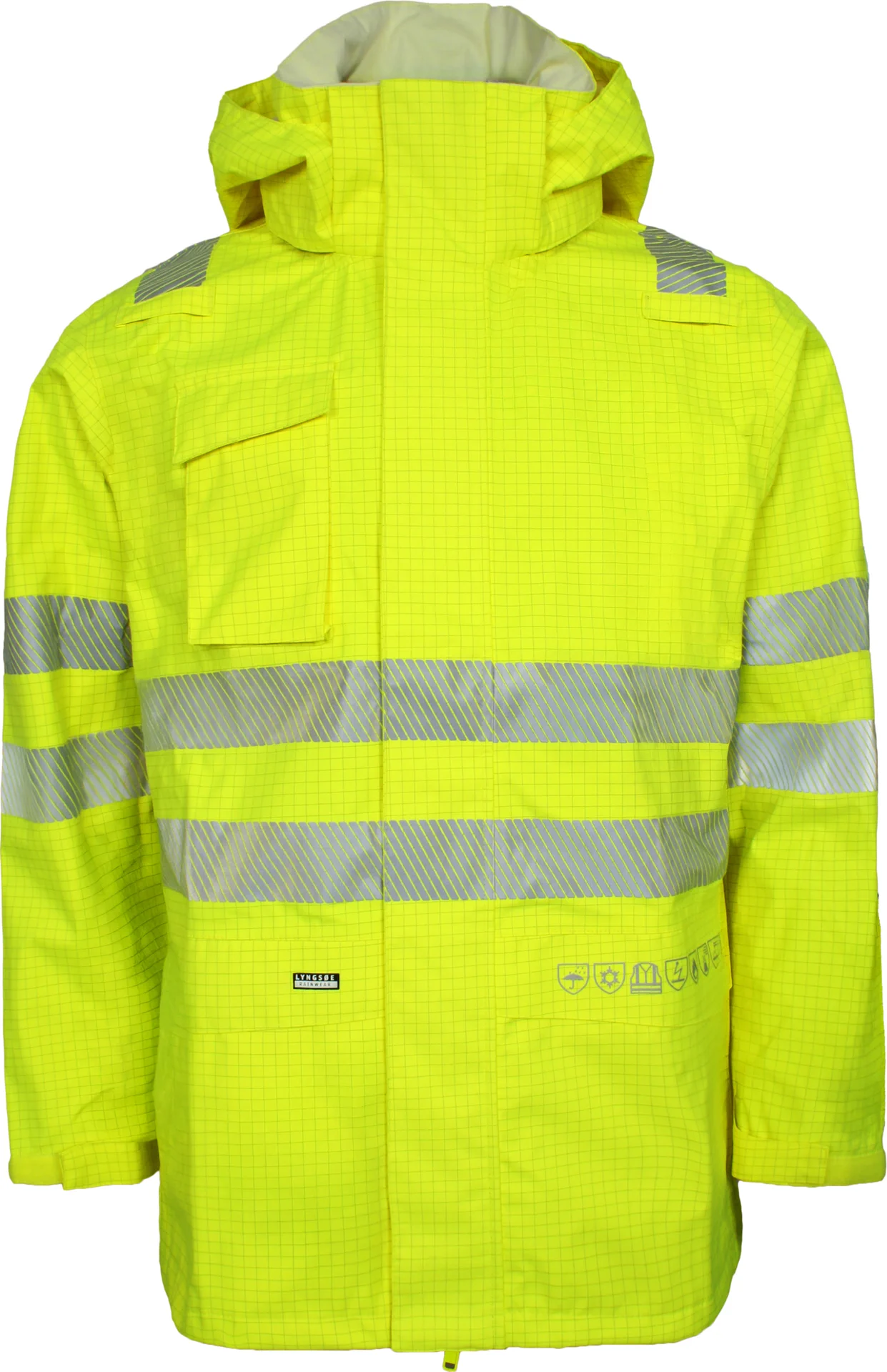 lyngsoe-arc-lr19055-multinorm-hi-vis-jacke-leuchtgelb-front-1 Lyngsøe ARC-LR19055 Multinorm Hi-Vis Jacke