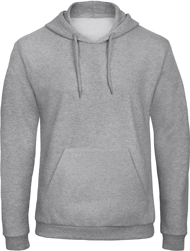 BC-WUI24-ID203-heathergrey-front-3 B&C ID.203 50/50 Hooded Sweatshirt